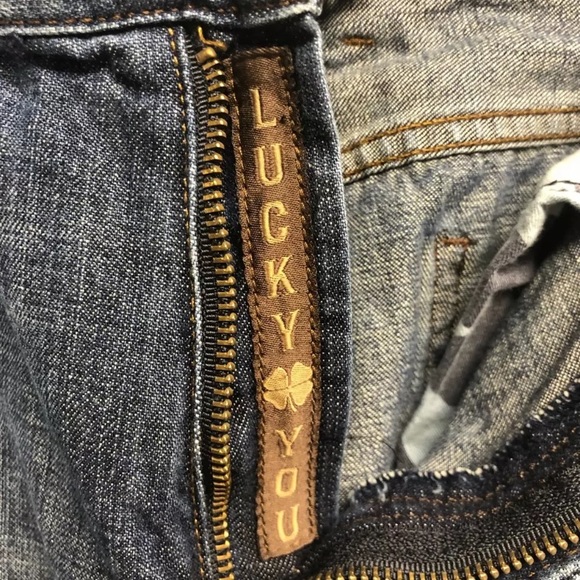 Lucky Brand Mens Classic Straight Jeans Blue Pockets Dark Wash Denim USA 36 - Picture 10 of 12